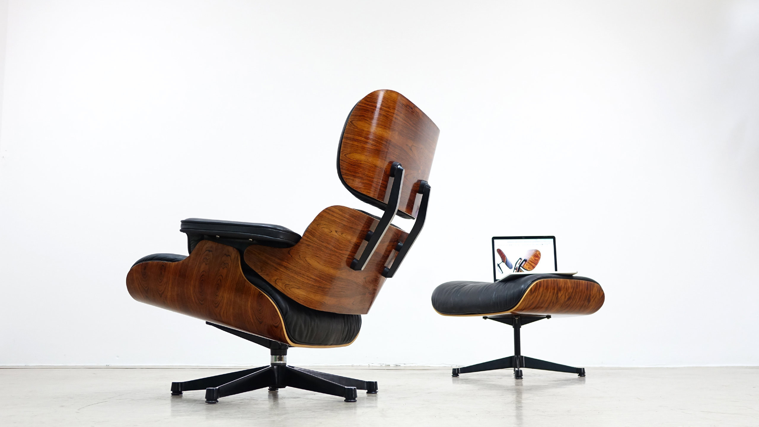 charles eames herman miller lounge chair rosewood palisander 8 1